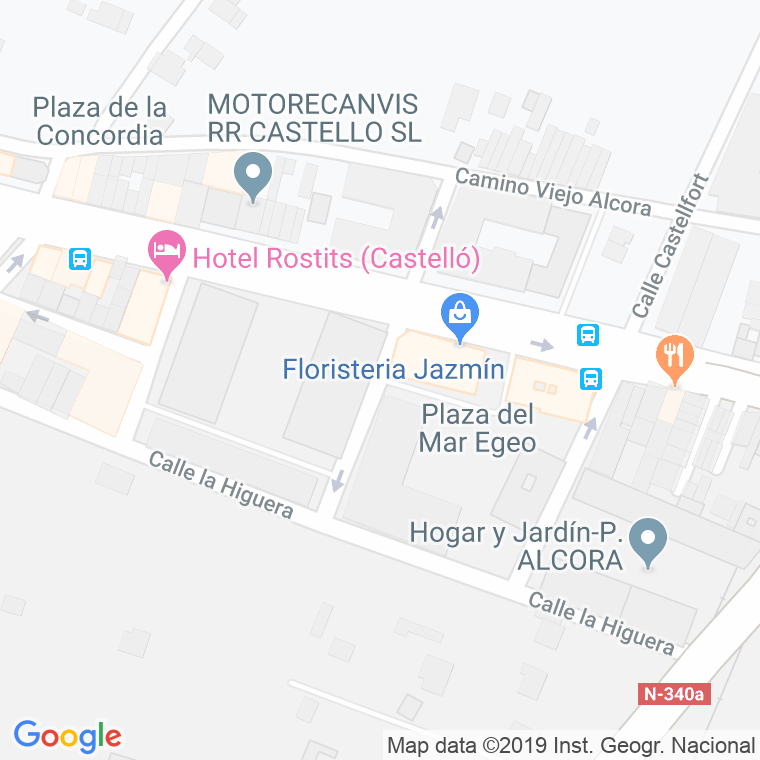 Código Postal calle Alcudia De Veo en Castelló de la Plana/Castellón de la Plana