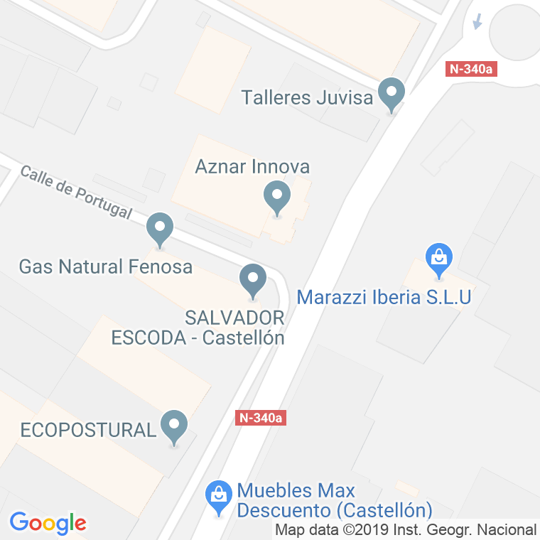 Código Postal calle Castelnovo en Castelló de la Plana/Castellón de la Plana