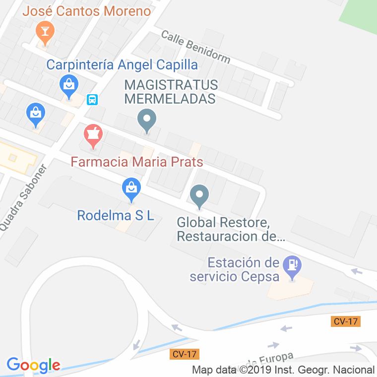 Código Postal calle Costur en Castelló de la Plana/Castellón de la Plana
