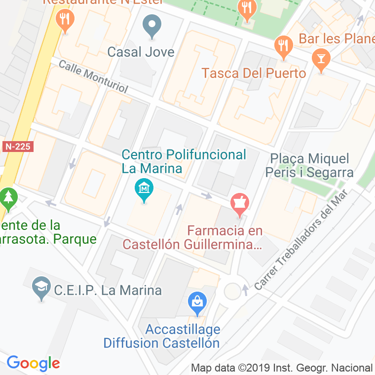 Código Postal calle Almirante Cervera (Grao, El) en Castelló de la Plana/Castellón de la Plana