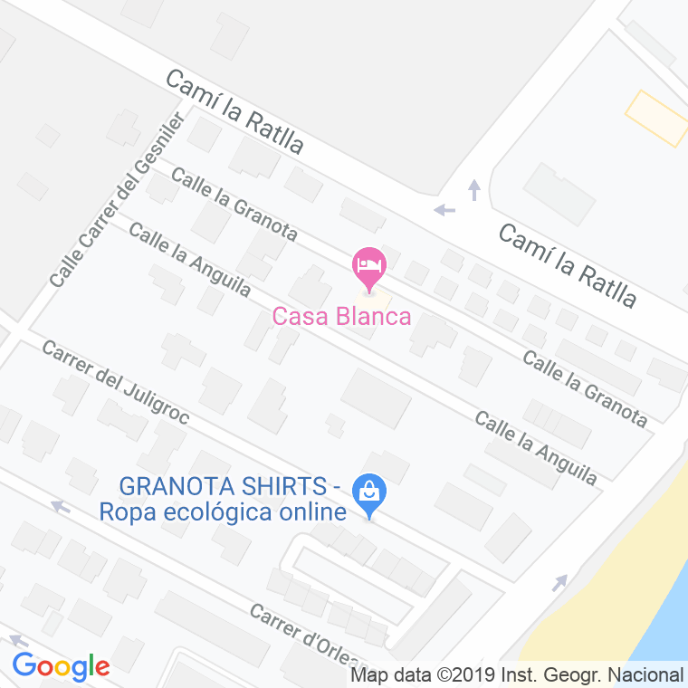 Código Postal calle Anguila, De L' (Grao, El) en Castelló de la Plana/Castellón de la Plana