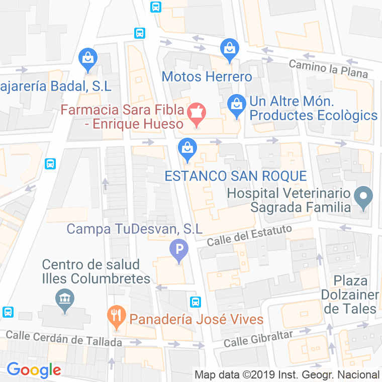 Código Postal calle Conchas, De Las (Grao, El), avenida en Castelló de la Plana/Castellón de la Plana