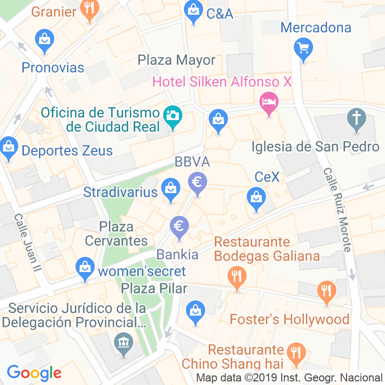 Código Postal calle General Aguilera en Ciudad Real