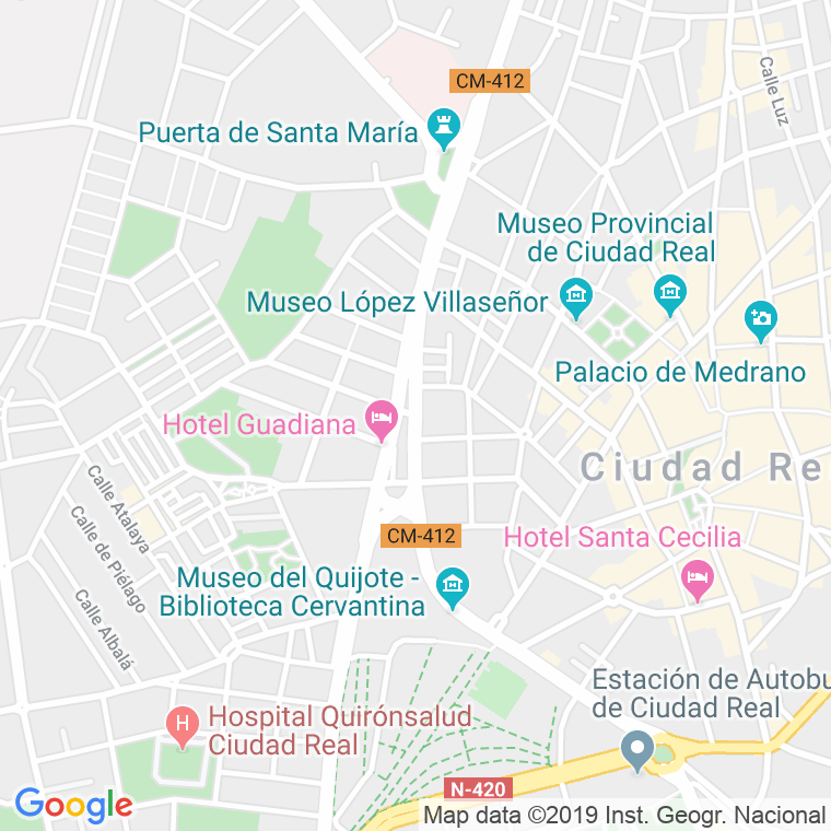 Código Postal calle Alarcos, ronda (Impares Del 1 Al Final)  (Pares Del 2 Al Final) en Ciudad Real