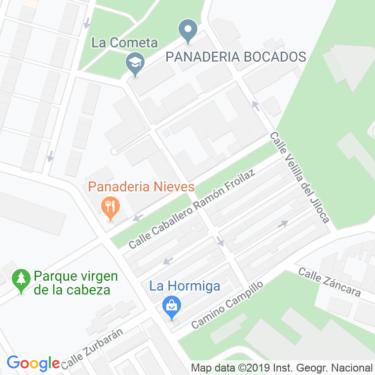 Código Postal calle Caballero Ramon Froilan en Ciudad Real