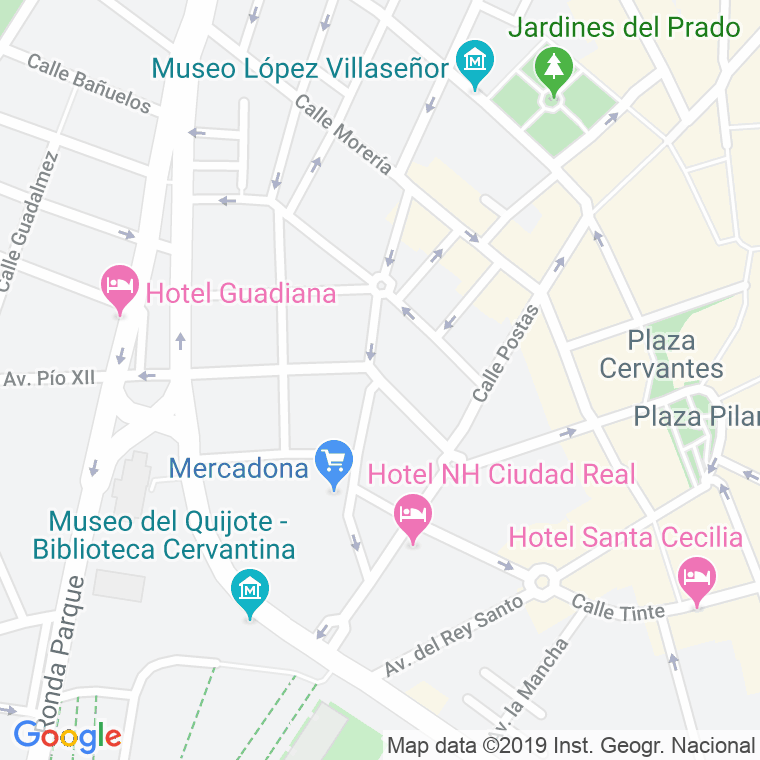 Código Postal calle Obispo Estenaga en Ciudad Real