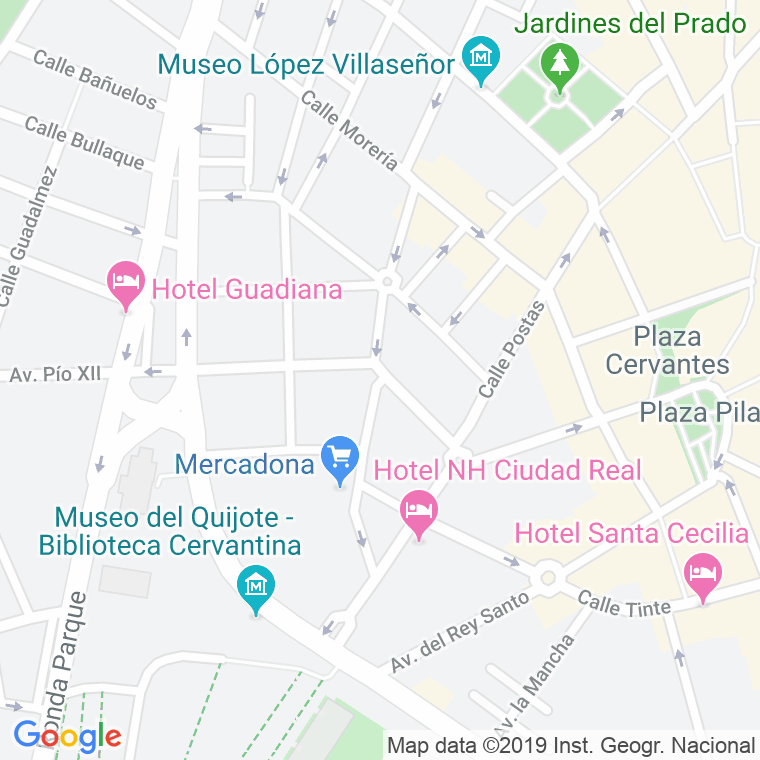 Código Postal calle Olivo en Ciudad Real