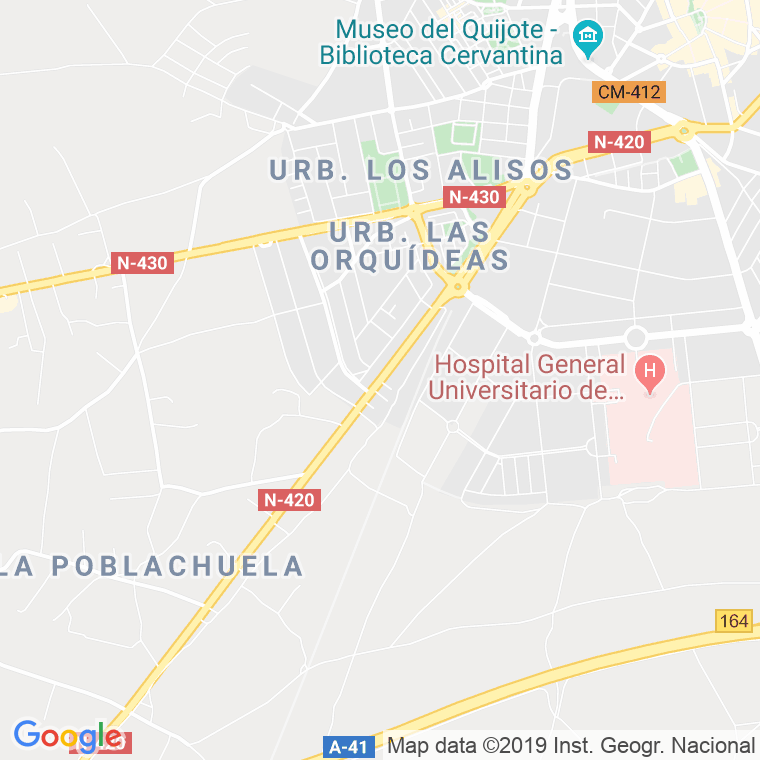 Código Postal calle Puertollano, carretera (Pares Del 2 Al 16) en Ciudad Real