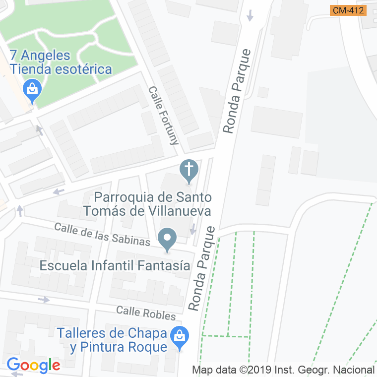 Código Postal calle Santo Tomas De Villanueva en Ciudad Real