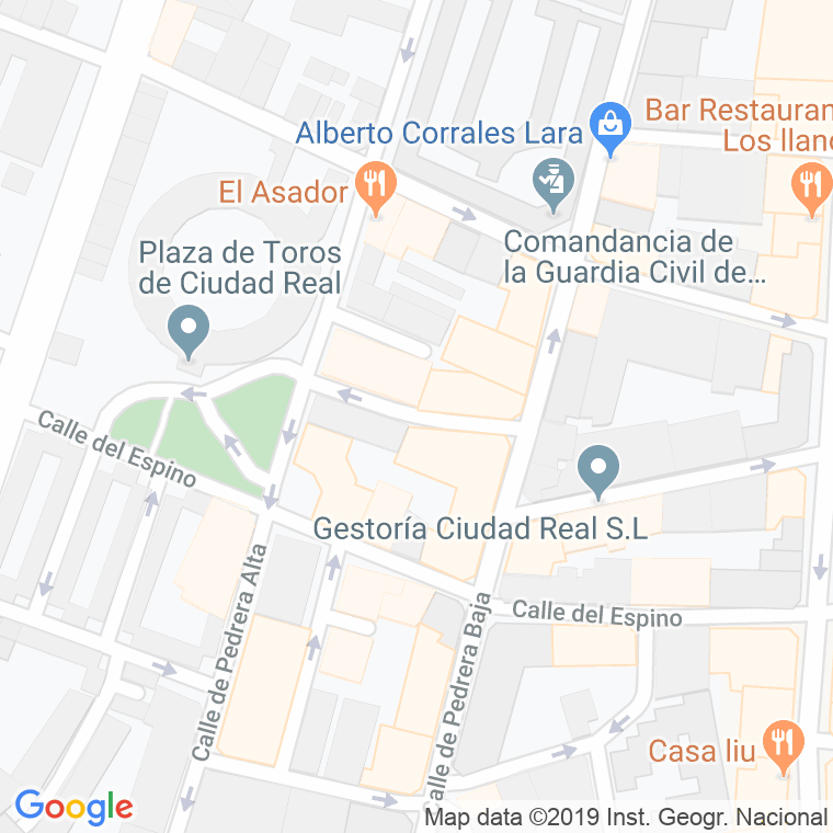 Código Postal calle Garcia De Loaysa en Ciudad Real