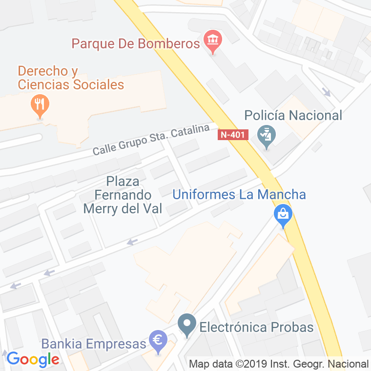Código Postal calle Julio Sousa en Ciudad Real