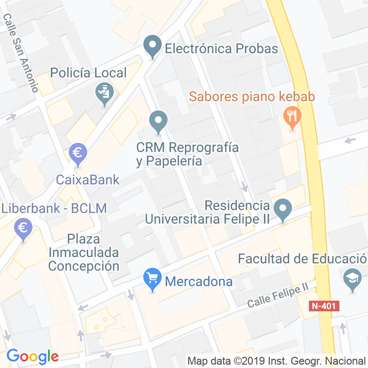 Código Postal calle Santa Teresa, grupo en Ciudad Real
