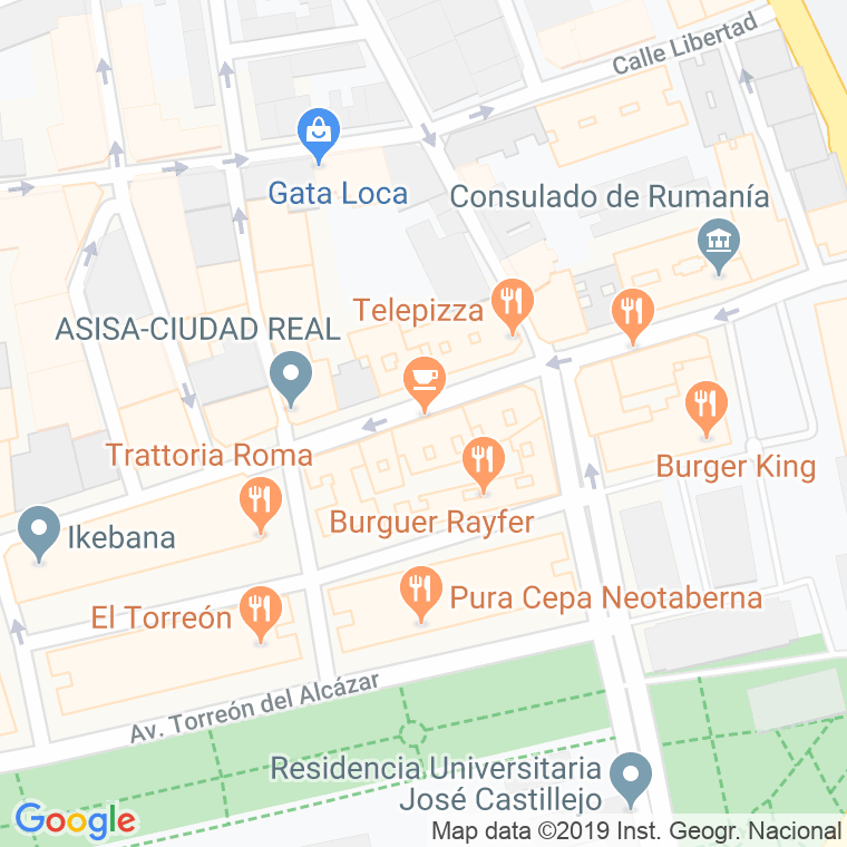 Código Postal calle Castilla en Ciudad Real