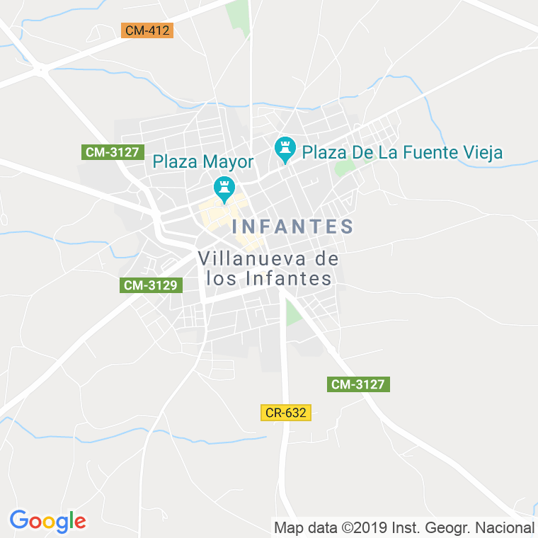Código Postal calle Villanueva De Los Infantes en Ciudad Real