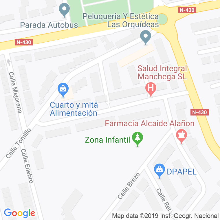 Código Postal calle Lentisco en Ciudad Real