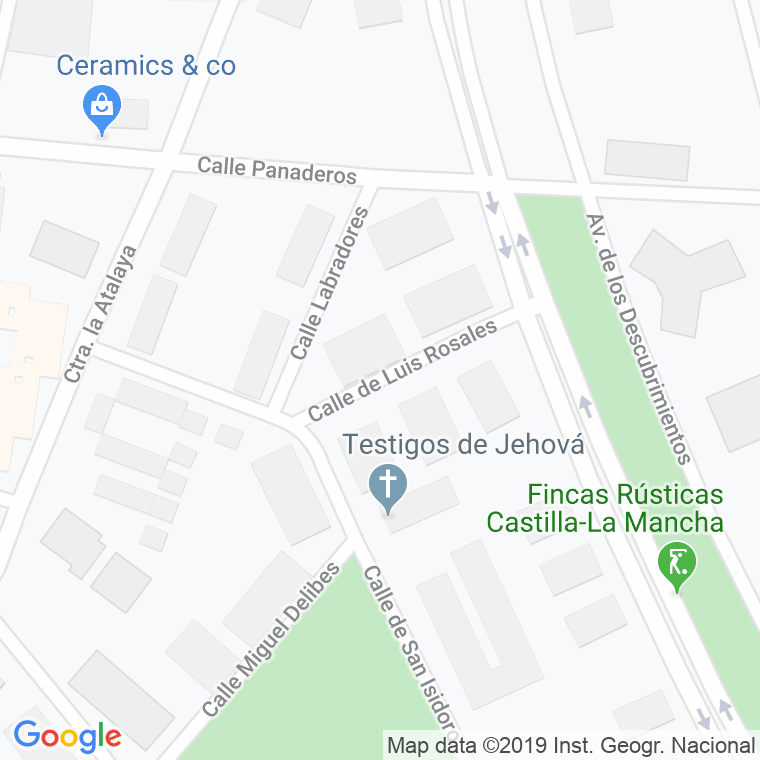 Código Postal calle Luis Rosales en Ciudad Real