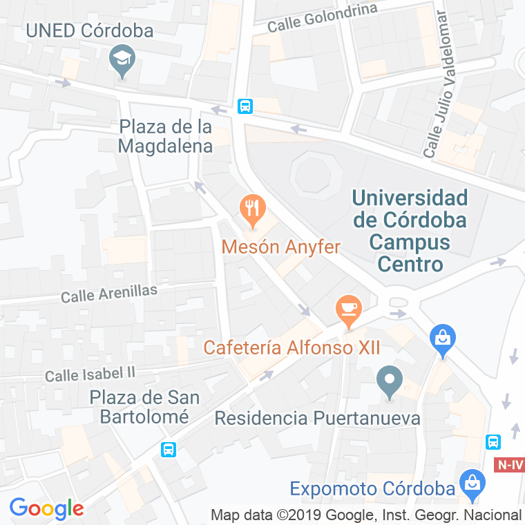 Código Postal calle Francisco De Borja Pavon en Córdoba