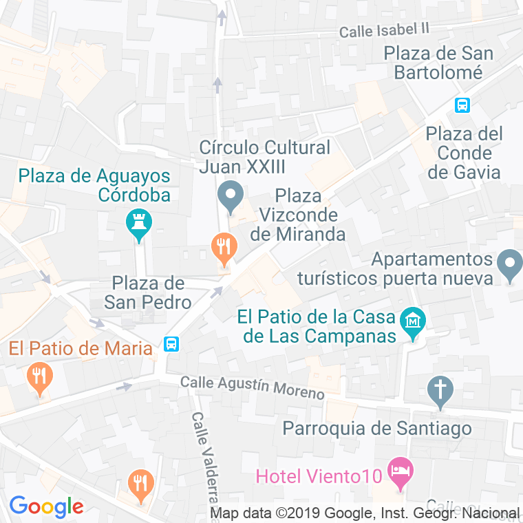 Código Postal calle Herradores, calleja en Córdoba