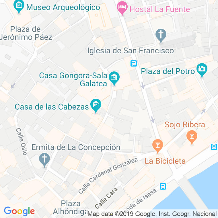 Código Postal calle Cabezas en Córdoba