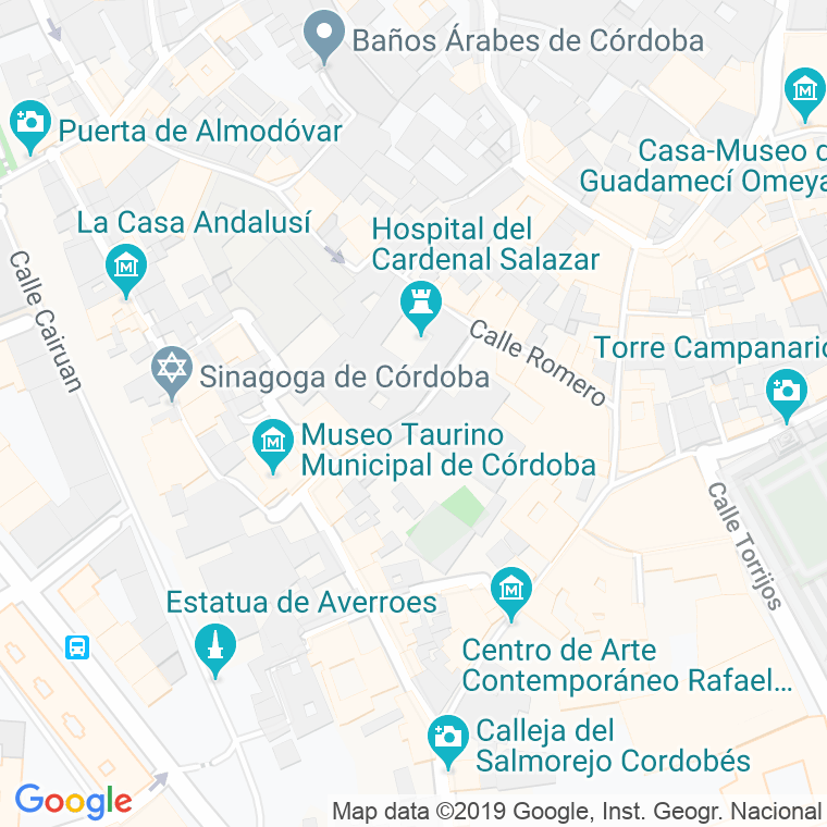 Código Postal calle Cardenal Salazar, plaza en Córdoba