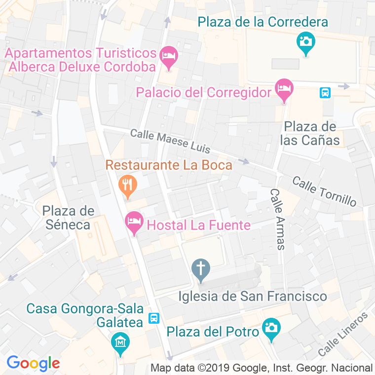 Código Postal calle Llano, Del en Córdoba
