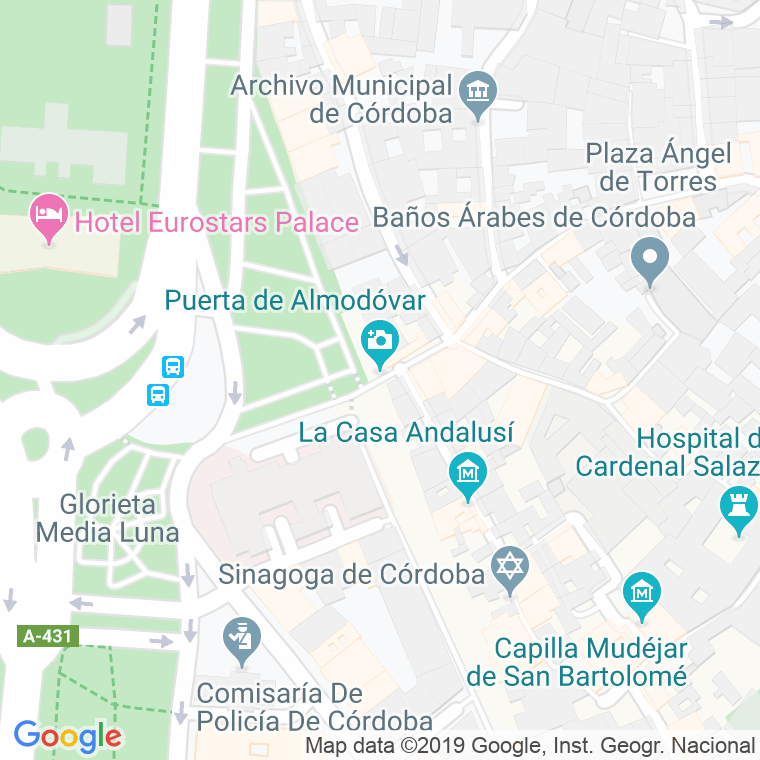 Código Postal calle Puerta De Almodovar en Córdoba