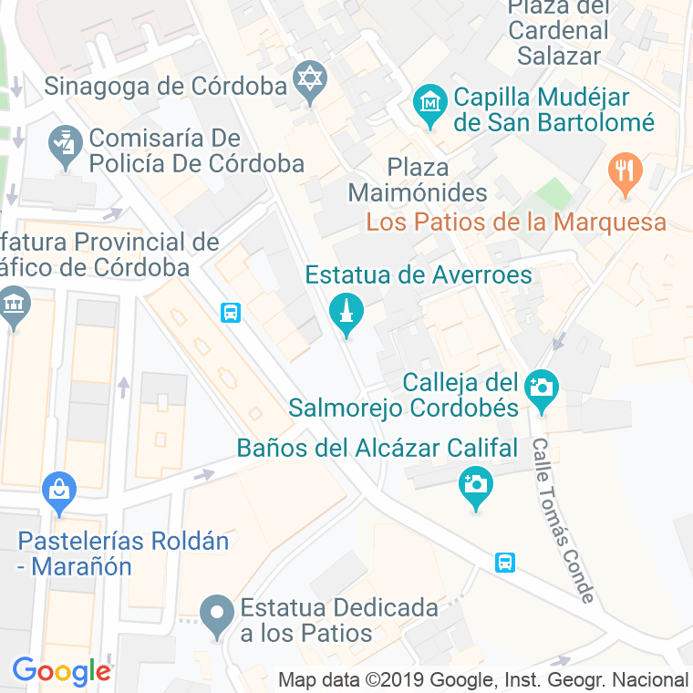 Código Postal calle Averroes en Córdoba