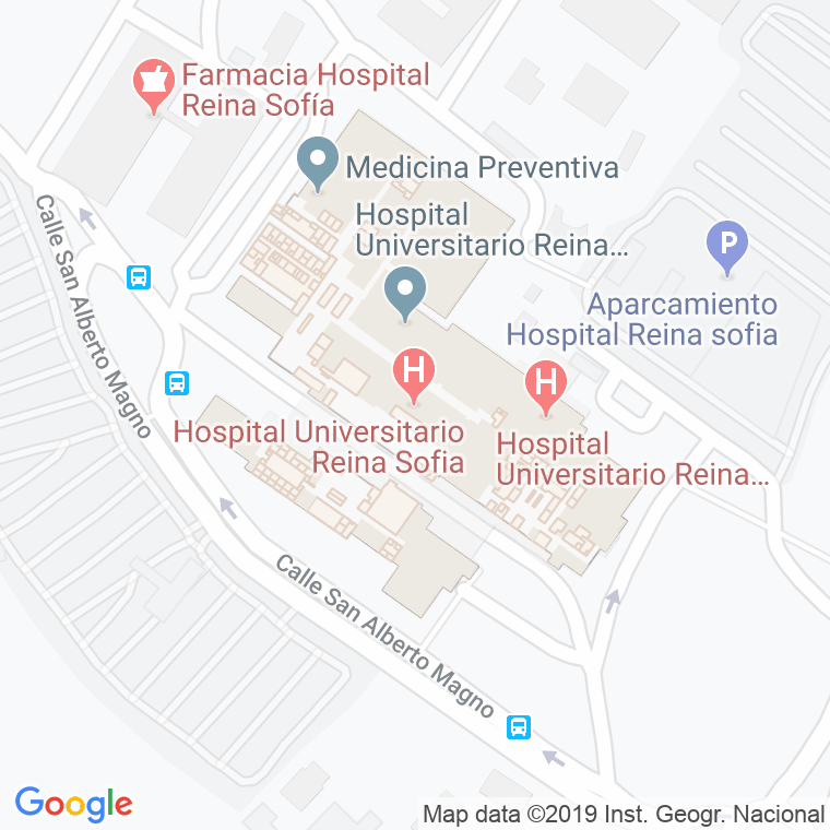 Código Postal calle Ciudad Sanitaria Reina Sofia en Córdoba