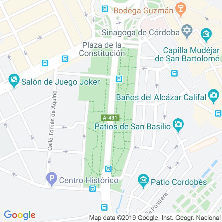 Código Postal calle Conde De Vallellano, avenida en Córdoba