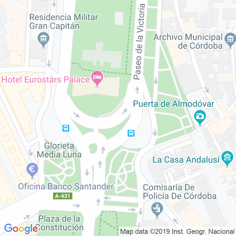 Código Postal calle Cruz Roja, De La, glorieta en Córdoba