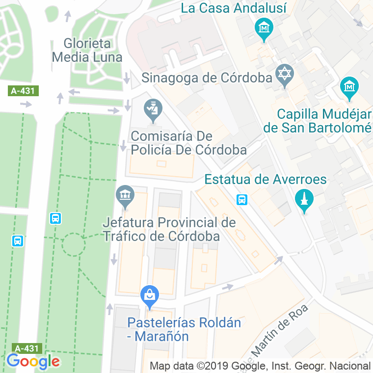 Código Postal calle Doctor Blanco Soler en Córdoba