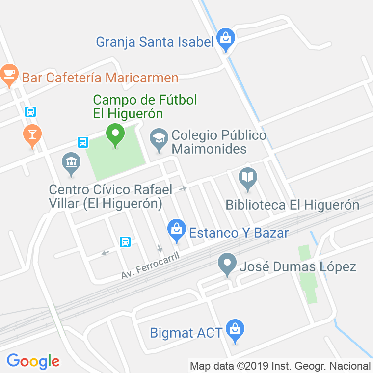 Código Postal calle Cantero Gonzalo Rodriguez (Higueron, El) en Córdoba