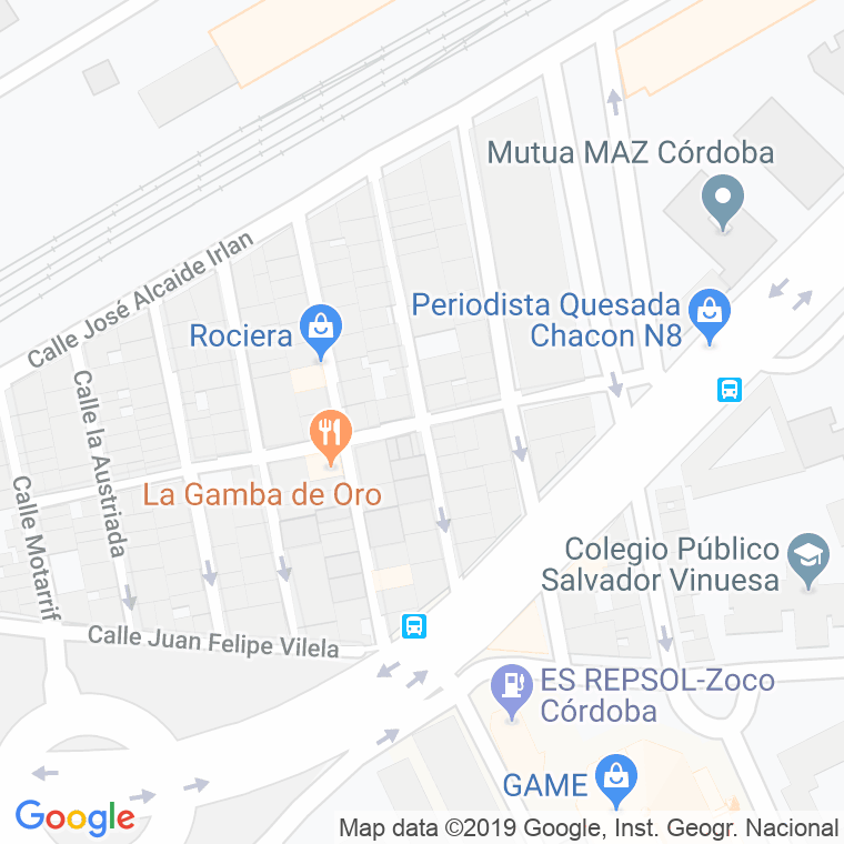 Código Postal calle Fuente Ovejuna en Córdoba