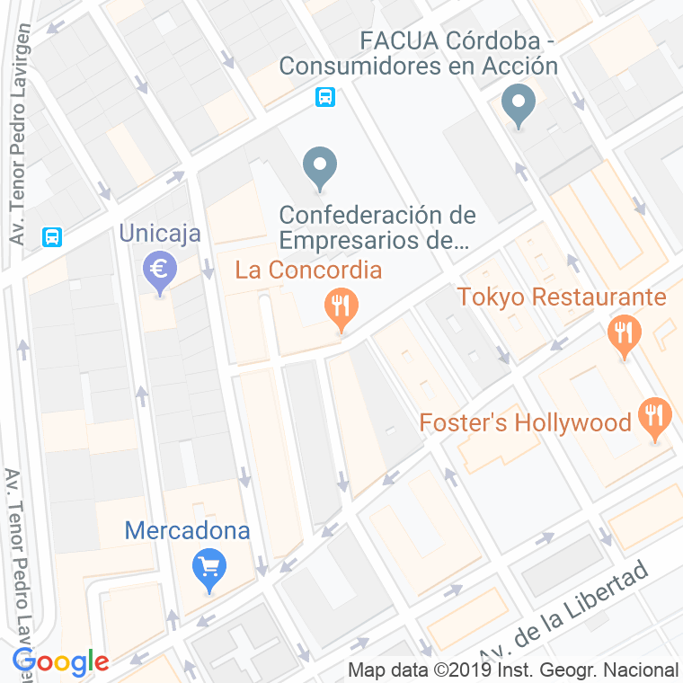 Código Postal calle Alcalde Pineda De Las Infantas Y Castillejo en Córdoba
