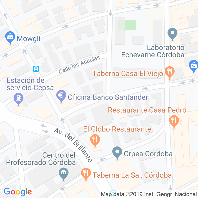 Código Postal calle Algarrobo, El en Córdoba