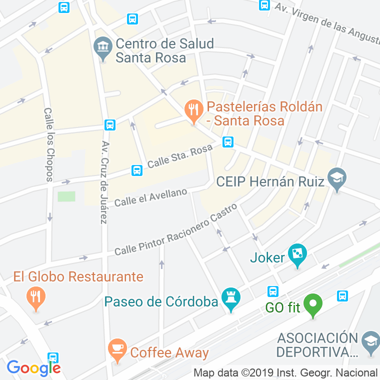 Código Postal calle Avellano, El en Córdoba