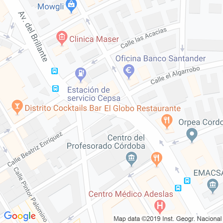 Código Postal calle Constancia De La, plaza en Córdoba