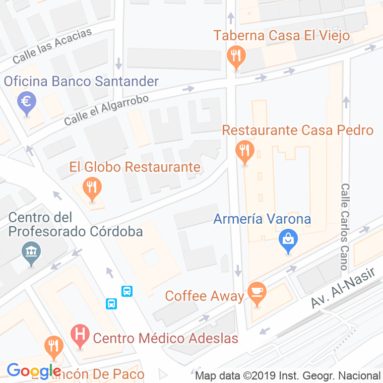 Código Postal calle Cronista Rey Diaz en Córdoba