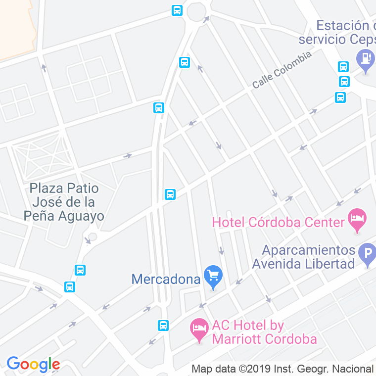 Código Postal calle Luis Ponce De Leon en Córdoba