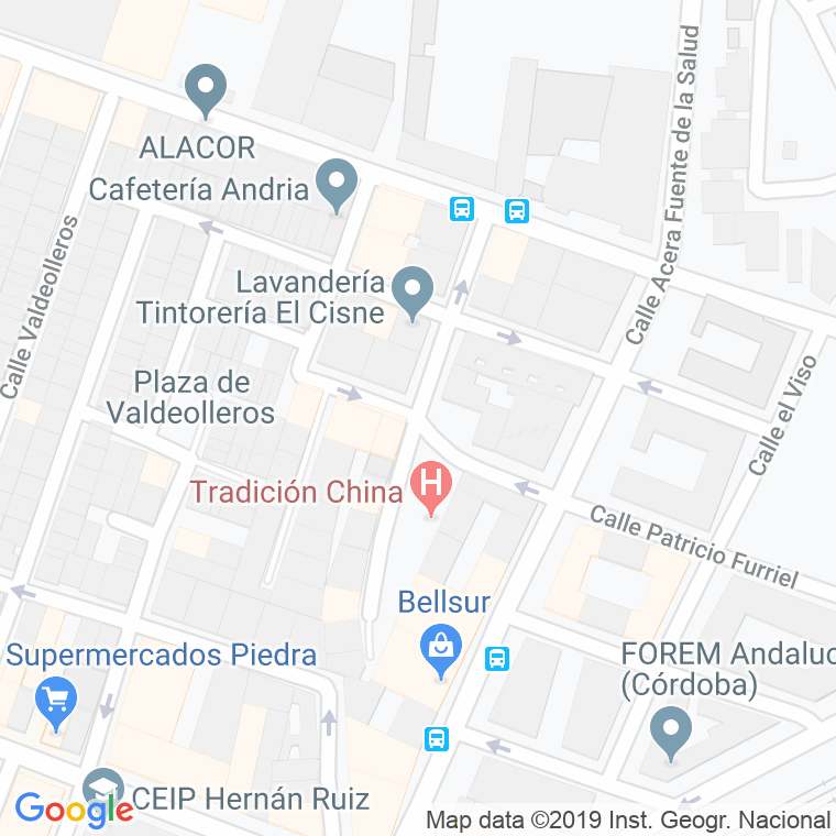 Código Postal calle Pintor Arbasia en Córdoba
