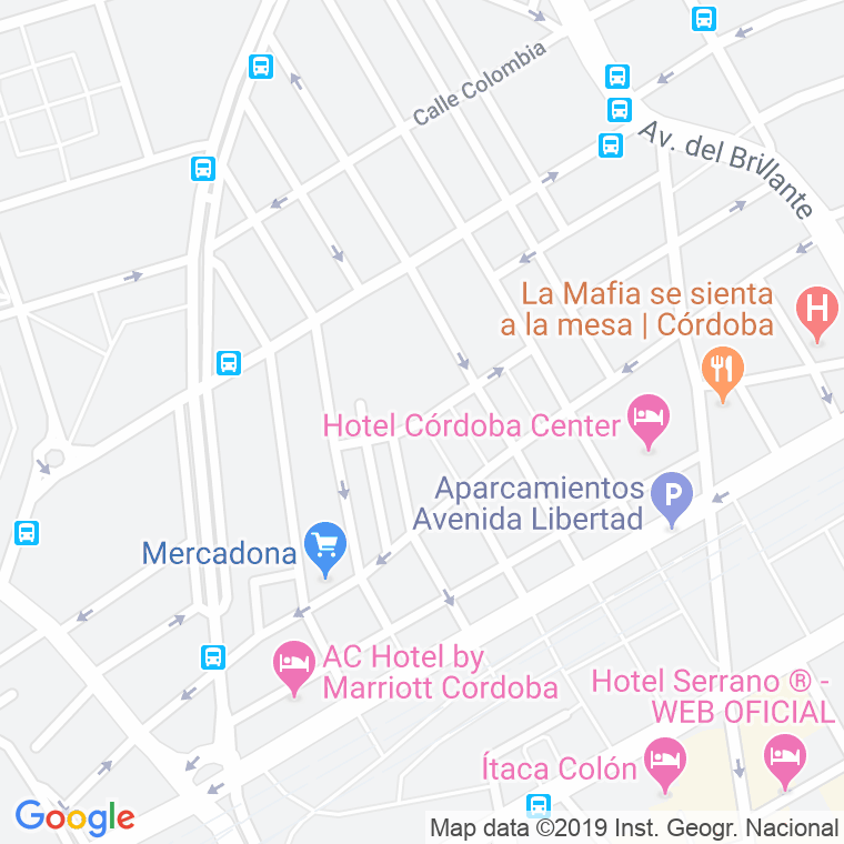 Código Postal calle Pintor Leal Gaete en Córdoba
