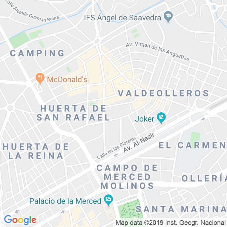 Código Postal calle Santa Rosa en Córdoba