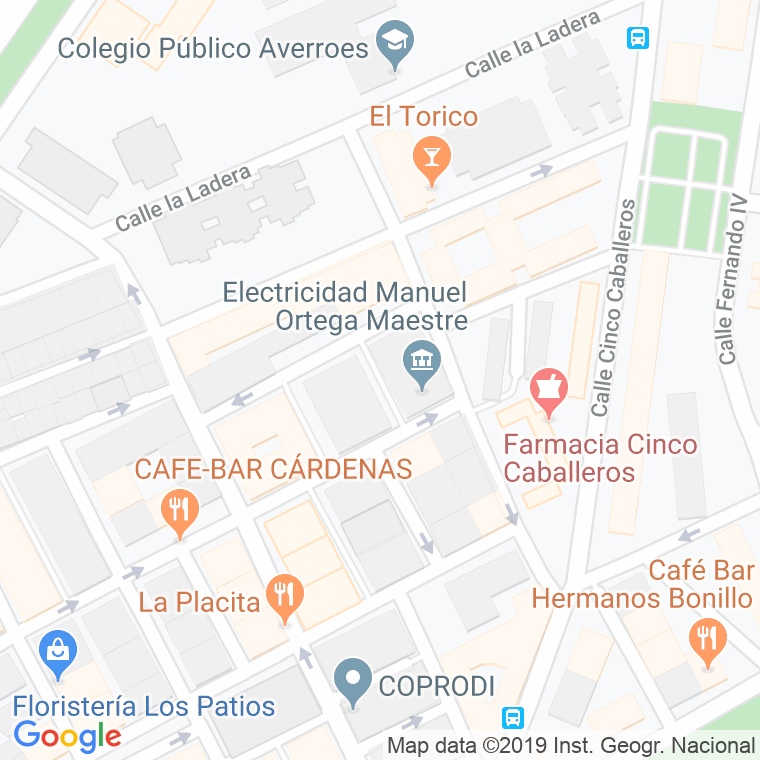 Código Postal calle Arquitecto Felix Hernandez, pasaje en Córdoba