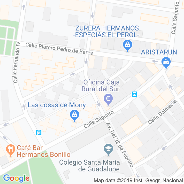 Código Postal calle Esparta en Córdoba