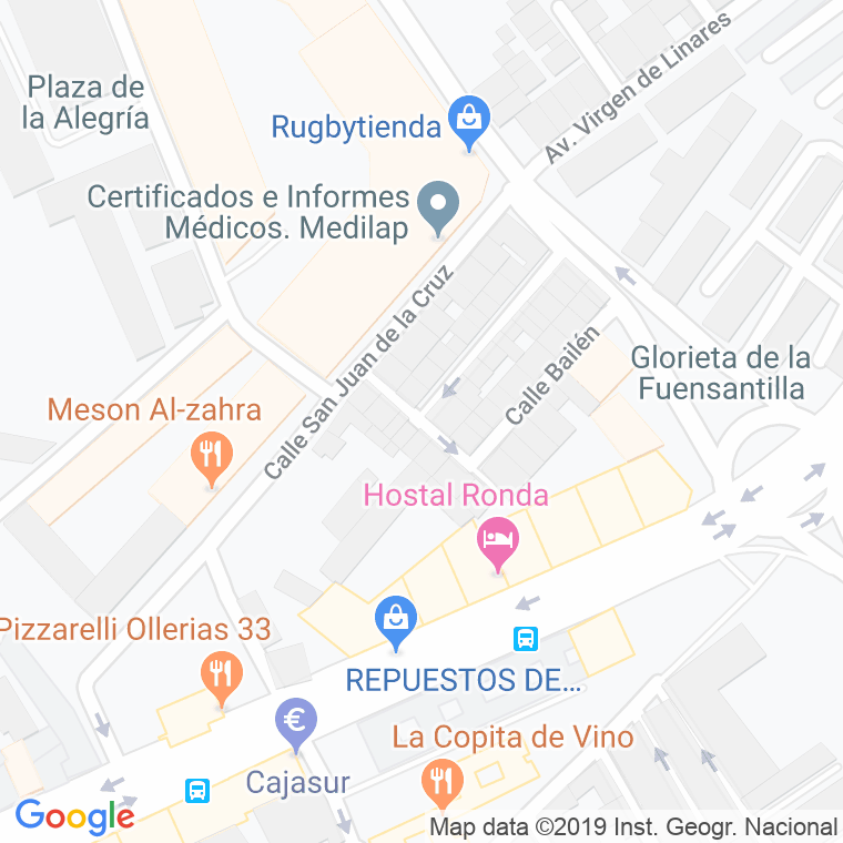 Código Postal calle Lepanto   (Impares Del 1 Al Final)  (Pares Del 2 Al Final) en Córdoba