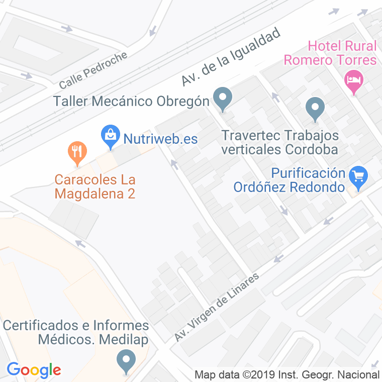 Código Postal calle Vacar en Córdoba