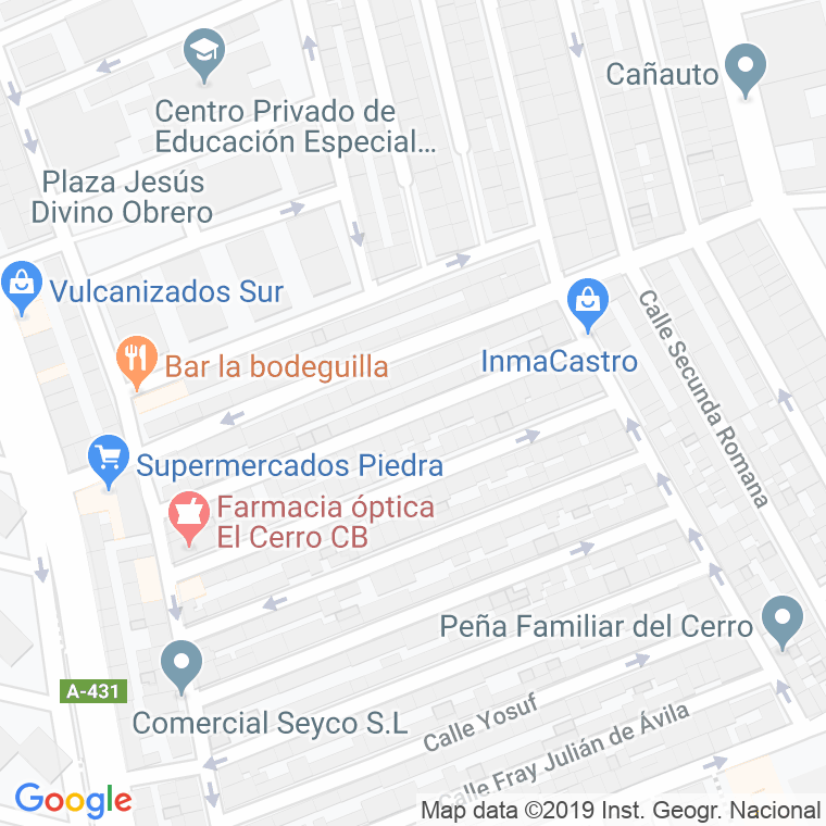 Código Postal calle Enrique Ii en Córdoba