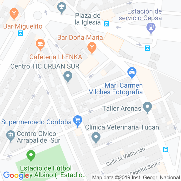 Código Postal calle Obispo Rojas Sandoval en Córdoba