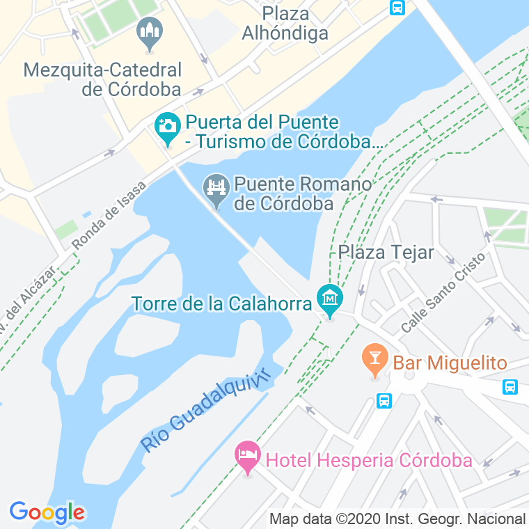 Código Postal calle Puente, bajada en Córdoba
