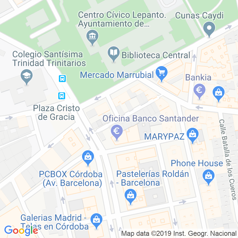 Código Postal calle Alvaro Paulo en Córdoba